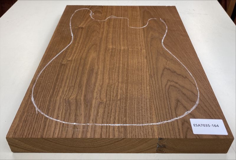 Body Swamp Ash, 3-pcs., Choco thermo-treated, Unique Piece #164